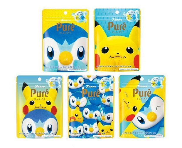 Pure Pikachu & Piplup Soda Gummies Candy and Snacks, Hype Sugoi Mart