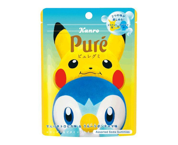 Pure Pikachu & Piplup Soda Gummies Candy and Snacks, Hype Sugoi Mart