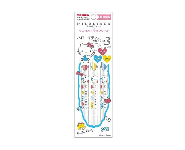 Zebra Mildliner Sanrio 3-Color Pen Set (Hello Kitty) Home Sugoi Mart
