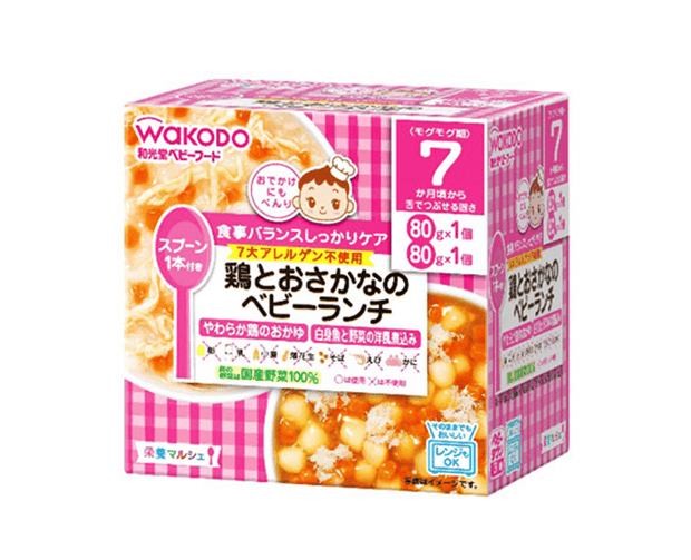 Wakodo Chicken and Fish Baby Lunch Food & Drinks Japan Crate Store