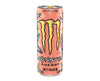 Monster Energy Juice Papillon contains a blend of real fruit juices, including peach, pineapple, and mango juice, along with Monster’s energy blend, which typically includes caffeine, taurine, guarana, and ginseng. The can features a colorful illustration of butterflies. 
Volume: 355 ml
