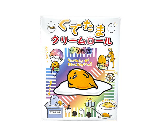 Shibuya Gudetama Cream Roll Omiyage Candy and Snacks Japan Crate Store