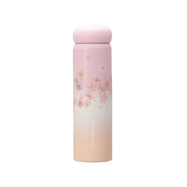 Starbucks Sakura 2025 Stainless Gradient Bottle: Pale Pink