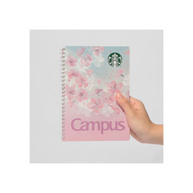 Starbucks Japan Sakura 2025 Campus Ring Notebook: Gradient