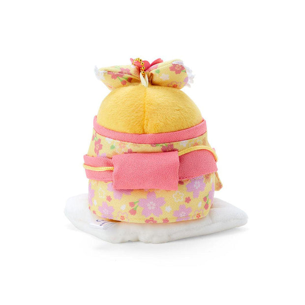 Sanrio Sakura 2025 Mascot Kimono Plush Keychain: Gudetama