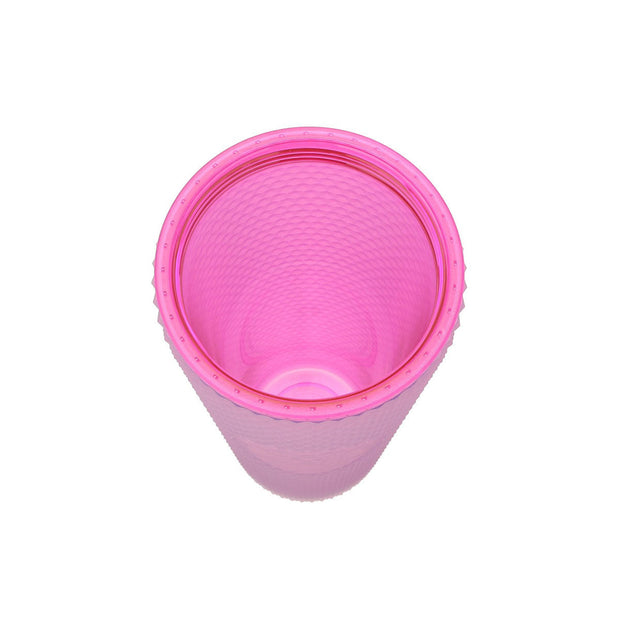 Starbucks Spring 2025 Logo Cold Cup Tumbler: Neon Pink