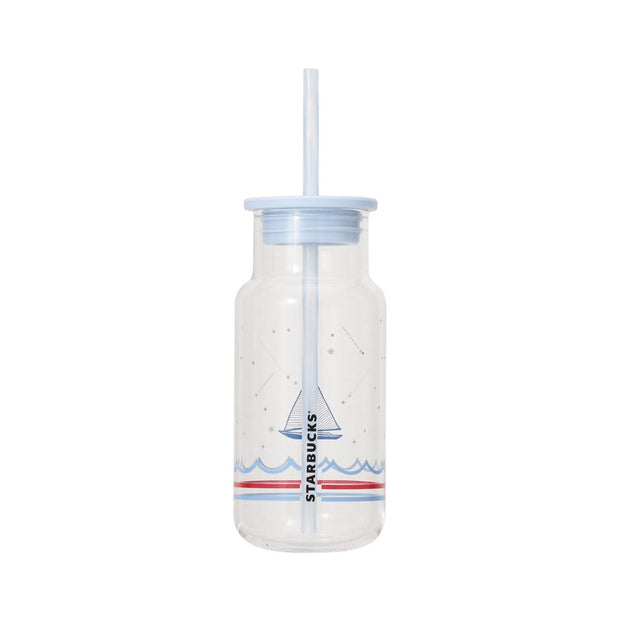 Starbucks Marine Collection 2025 Glass Tumbler with Straw