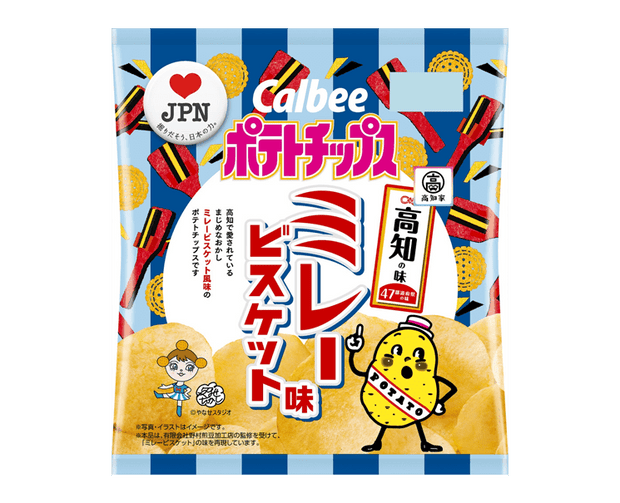 Calbee Potato Chips: Kochi Mira Biscuit Candy and Snacks Japan Crate Store