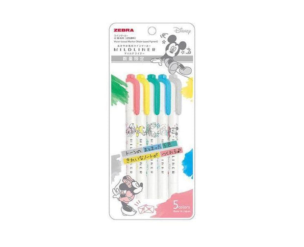 Disney 5 Mildliner Color Markers Home Sugoi Mart