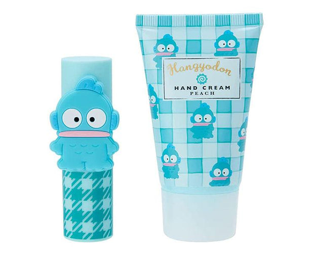 Hangyodon Lip Balm & Hand Cream Peach Set Beauty and Care, Hype Sugoi Mart   