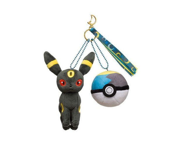 Umbreon and Moonball Plushie Keychain Set Anime & Brands Sugoi Mart