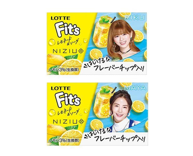 Lotte Fit's x Niziu: Lemon Soda Gum Candy and Snacks Sugoi Mart