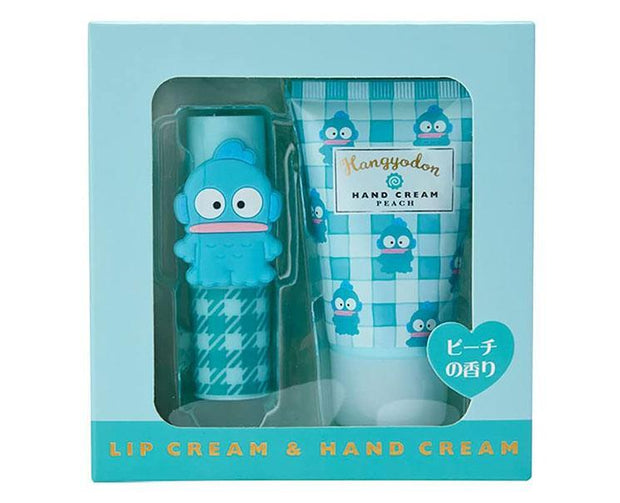 Hangyodon Lip Balm & Hand Cream Peach Set Beauty and Care, Hype Sugoi Mart   