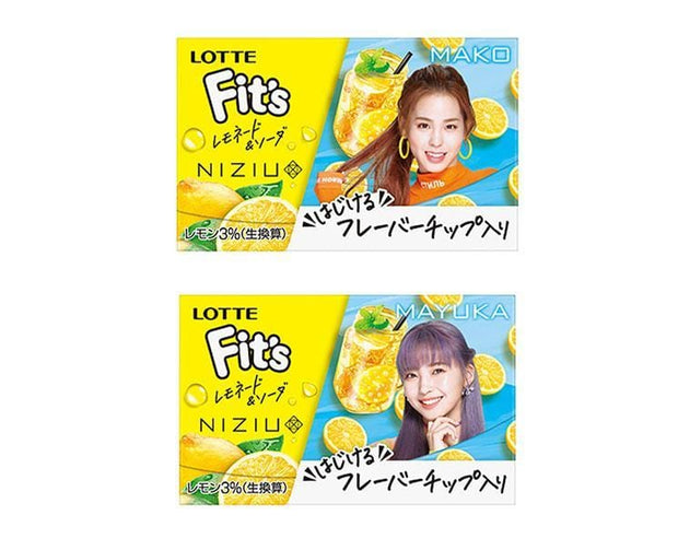 Lotte Fit's x Niziu: Lemon Soda Gum Candy and Snacks Sugoi Mart