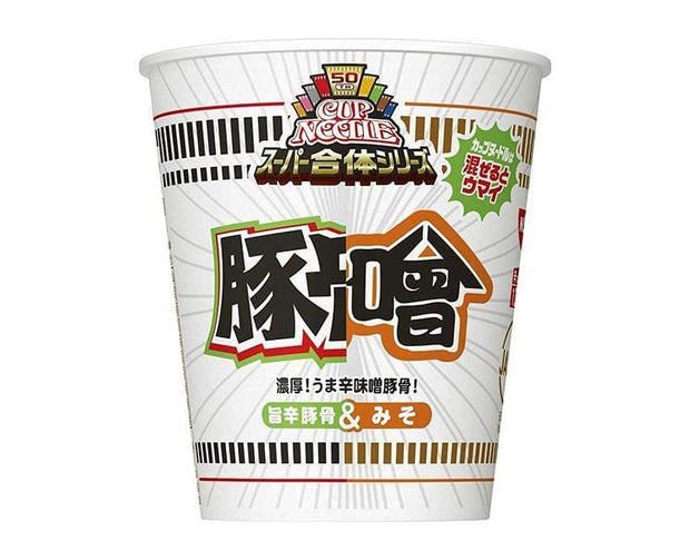 Nissin Cup Noodle Super Mix: Spicy Tonkotsu x Miso Food and Drink Sugoi Mart