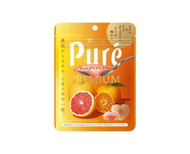 Pure Premium Gummy: Mandarin Orange and Pink Grapefruit Candy and Snacks Sugoi Mart