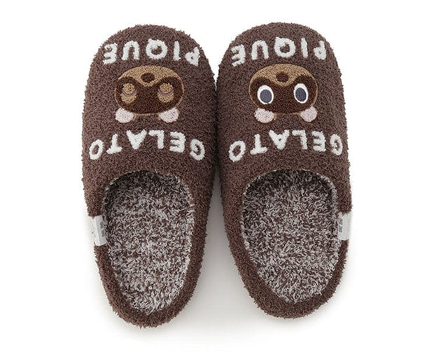 Gelato Pique x Animal Crossing Tom Nook Slippers Anime & Brands Sugoi Mart