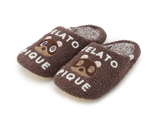 Gelato Pique x Animal Crossing Tom Nook Slippers Anime & Brands Sugoi Mart