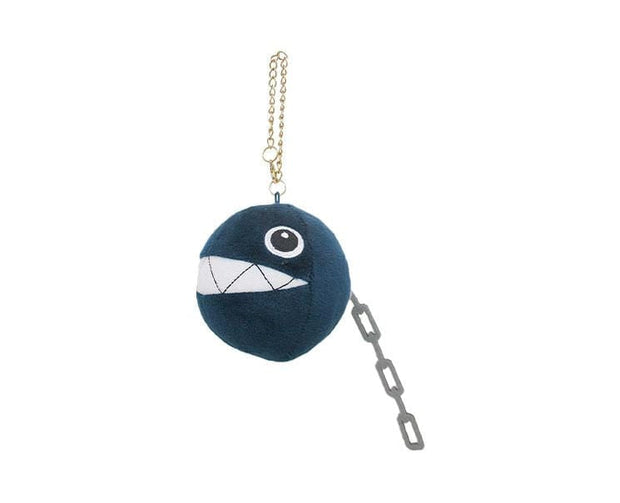 Super Mario Keychain Plushie: Chain Chomp Anime & Brands Sugoi Mart