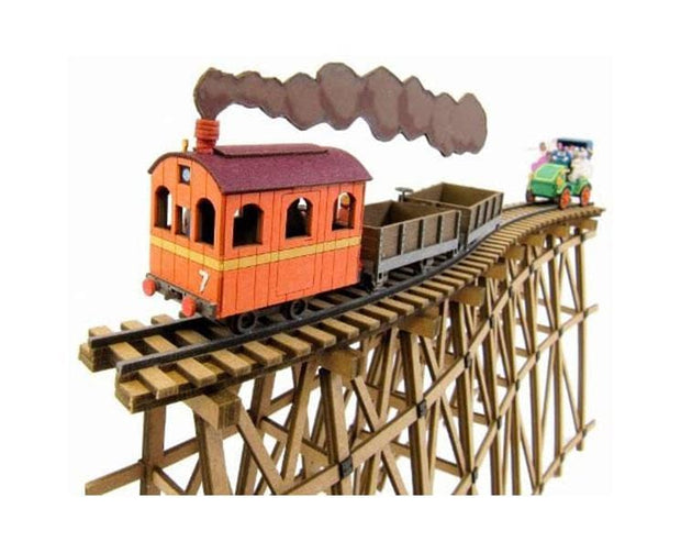 Ghibli DIY Paper Craft: Castle in the Sky (Train) Anime & Brands Sugoi Mart