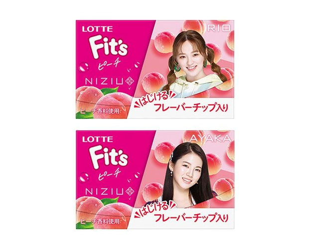 Lotte Fit's x Niziu: Peach Gum Candy and Snacks Sugoi Mart