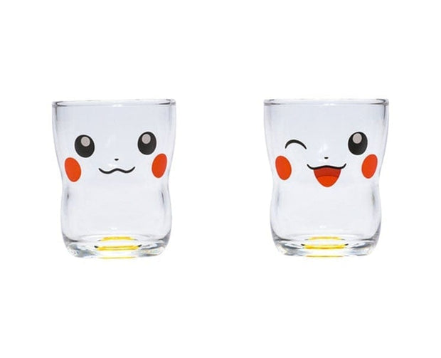 Pikachu Face Glass Cup Set Anime & Brands Sugoi Mart