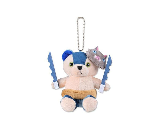 Demon Slayer Keychain Bear Plush: Hashibira Inosuke Anime & Brands Sugoi Mart