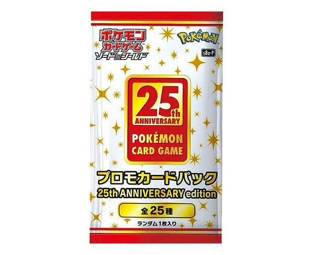 pokemon cards 25th anniversary box Pokemon 25th Anniversary Edition Promo Card Pack