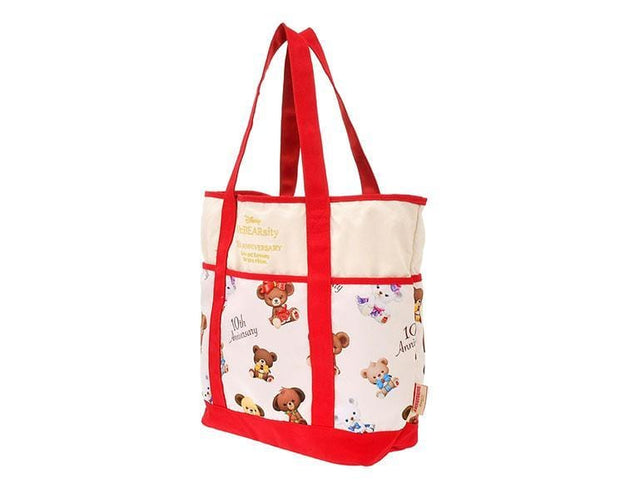 Disney Unibearsity 10th Anniversary Red Tote Bag Home, Hype Sugoi Mart   