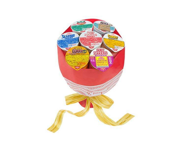 Nissin Assorted Cup Noodle Bouquet Food and Drink Sugoi Mart