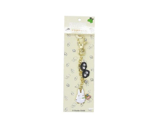 My Neighbor Totoro Keychain: White Totoro Anime & Brands Sugoi Mart