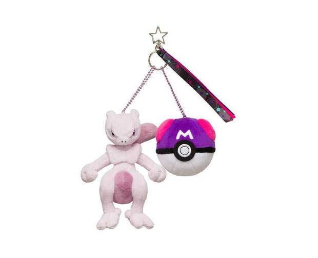 Mewtwo and Masterball Plushie Keychain Set Anime & Brands Sugoi Mart