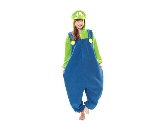 Nintendo Super Mario Luigi Kigurumi Costume Home Sugoi Mart