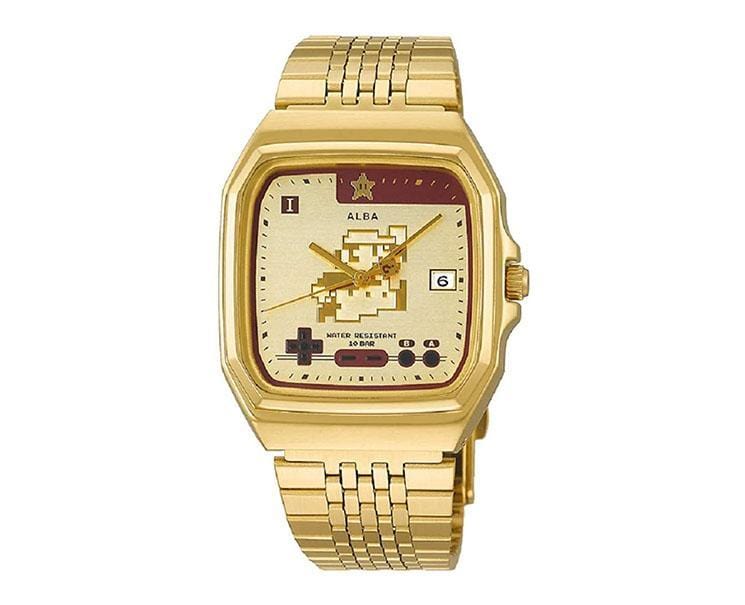 ALBA Super Mario 腕時計 本 Super Mario x Alba Gold Watch