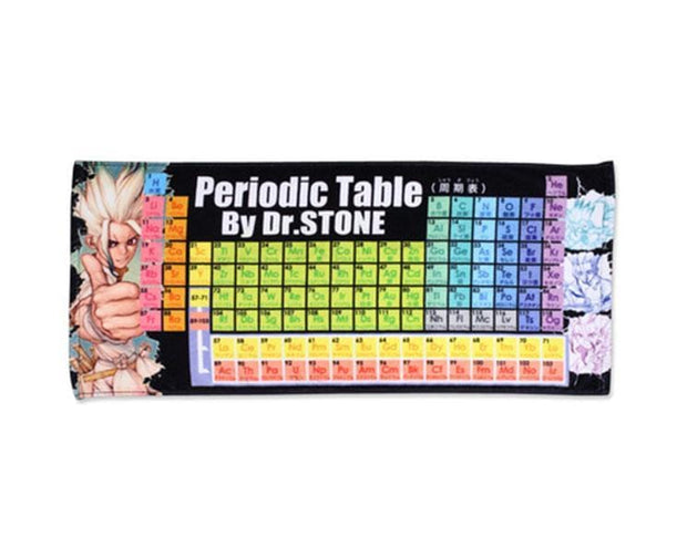 Dr. Stone Periodic Table Towel Home Sugoi Mart