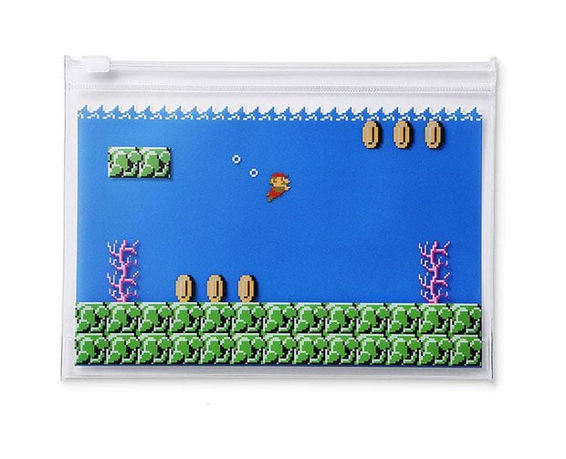 Super Mario Zipper Bag & Bottle Set Home, Hype Sugoi Mart   