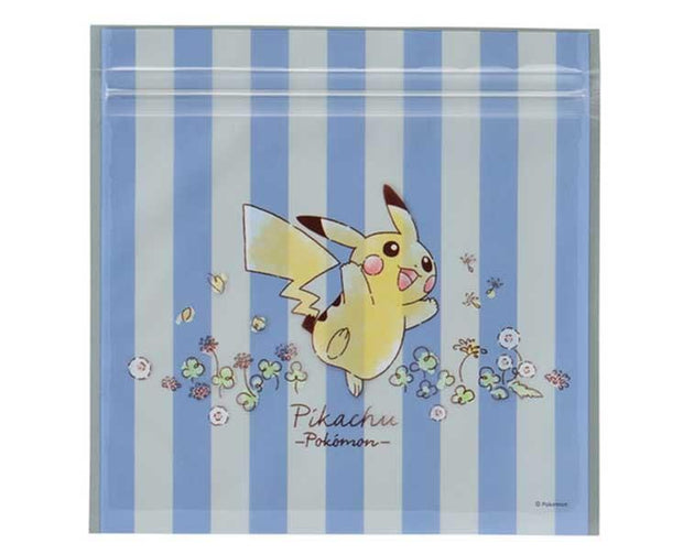 Pikachu Blue Flower Ziplock Bag Home Sugoi Mart