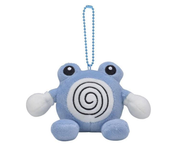Pokemon Dolls: Poliwhirl Plush Keychain Anime & Brands Sugoi Mart