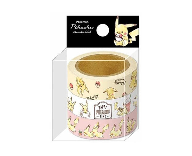 Pokemon Washi Tape: Pikachu and Pokeball Series 3pc Set Home Sugoi Mart