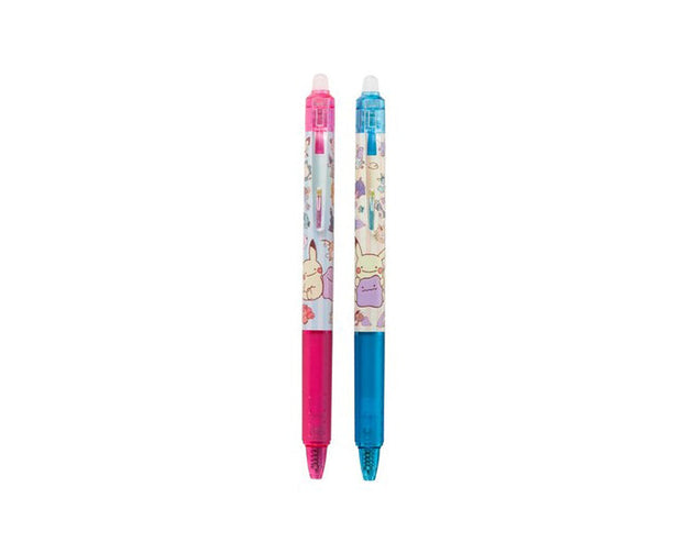 Pokemon Frixion Pen 2pc Set: Pikachu Ditto Home Sugoi Mart