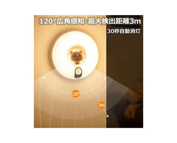 Kawaii Neko Bedside Motion Sensor Light 