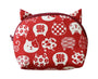 Kyou Cat Pattern Pouch: Red thumbnail 1