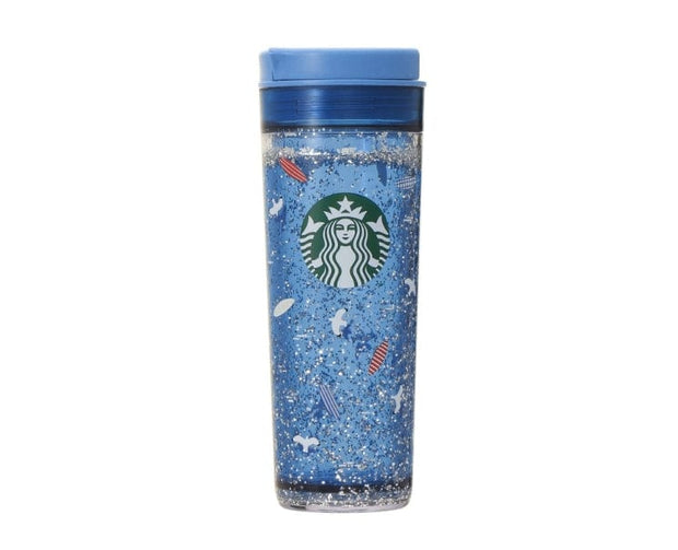 Starbucks Japan Seaside Gateway Glitter Tumbler