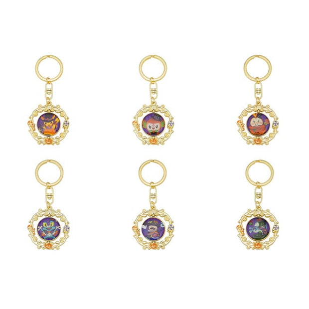 Pokemon Halloween Rotating Metal Keychain