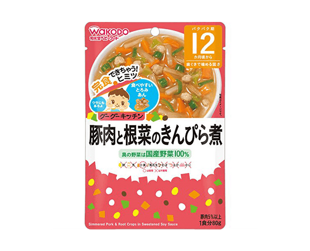 Wakodo Kids Simmered Pork and Root Veggies Pouch Food & Drinks Japan Crate Store