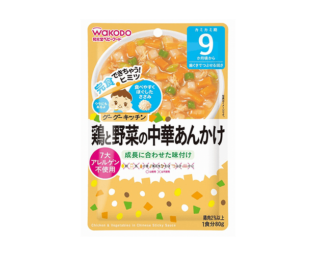 Wakodo Kids Chicken and Veggie Chuuka Ankake Pouch Food & Drinks Japan Crate Store