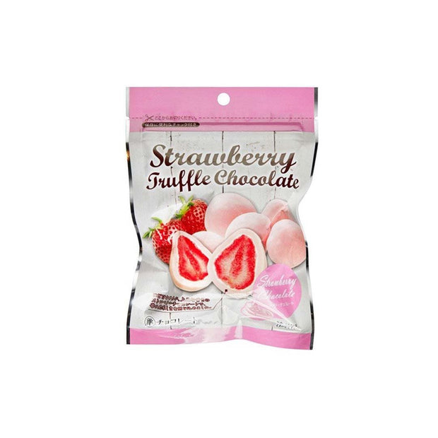 Freeze-Dried Strawberry Covered in Strawberry Chocolate Candy and Snacks Sugoi Mart