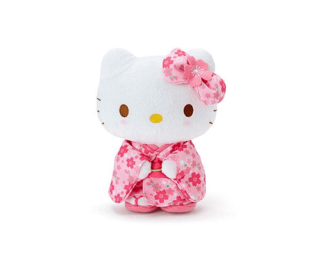 Sanrio Sakura Plushie Hello Kitty Kimono Pink