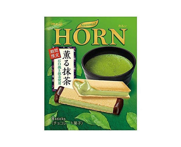 Meiji Horn: Kaoru Matcha Wafer Cookie Candy & Snacks Sugoi Mart