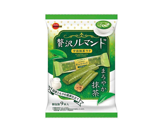 Bourbon Uji Matcha Latte Crepe Cookie Candy & Snacks Sugoi Mart